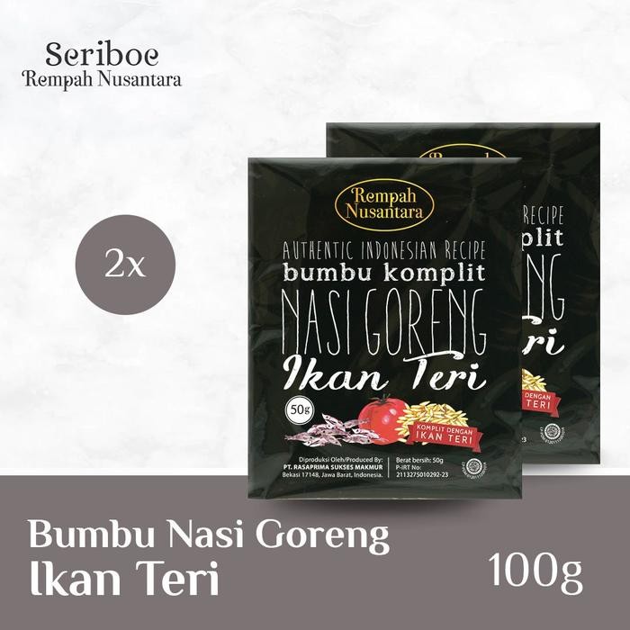 

Pilihan- Bumbu Nasi Goreng Ikan Teri Seriboe Rempah Nusantara (50Gr X 2Pcs)