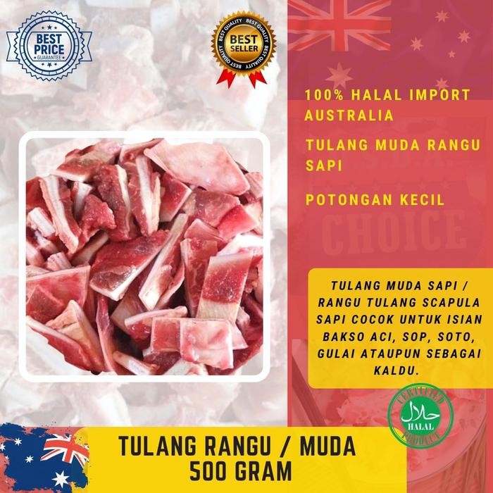 

Pilihan- Tulang Rangu Sapi Tulang Rawan Tulang Muda 500 Gram - Markasdaging