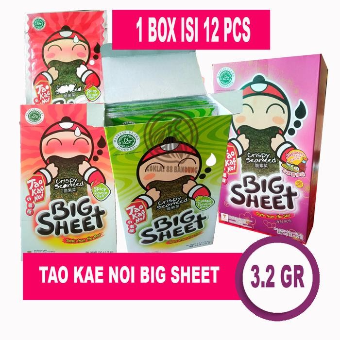 

Pilihan- Tao Kae Noi Big Sheet Box Isi 12 Pcs X 3.2Gr - Rumput Laut Seawed Nori Halal