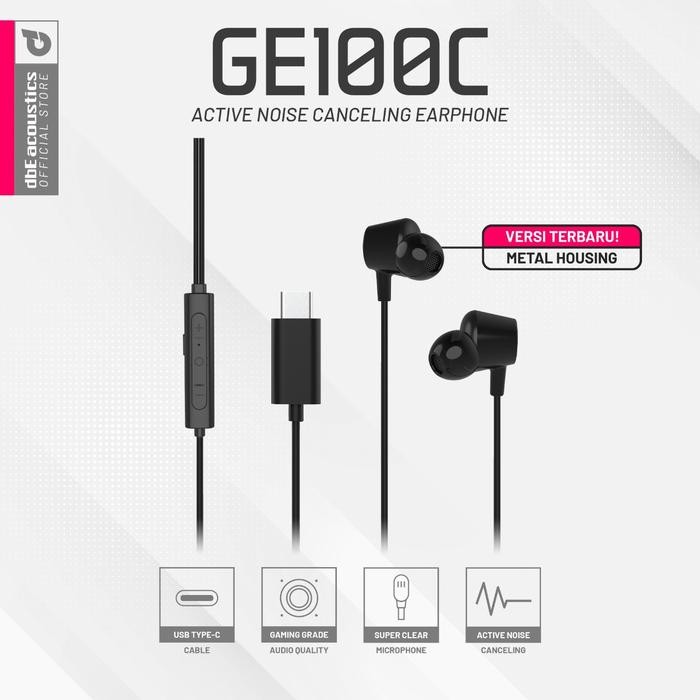 HOT PROMO dbE GE100C Type C ANC Gaming Earphone with Microphone