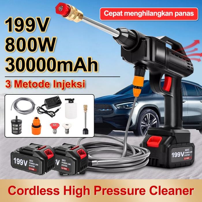 cuci & mobil Jet Cleaner Baterai/Cuci Mobil Tanpa Kabel Alat