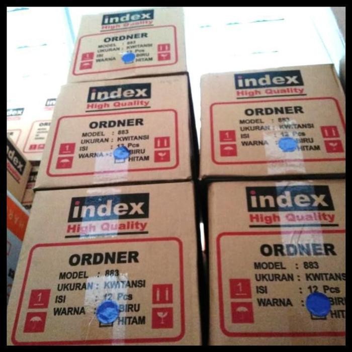 

Bisa Gosend! Odner Index Kwitansi (A5) 7Cm Biru Per Dus(12Bh)