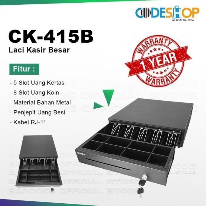 

JANZ CASH DRAWER 410 X 415 MM 5K8C RJ11 LACI UANG KASIR CU171