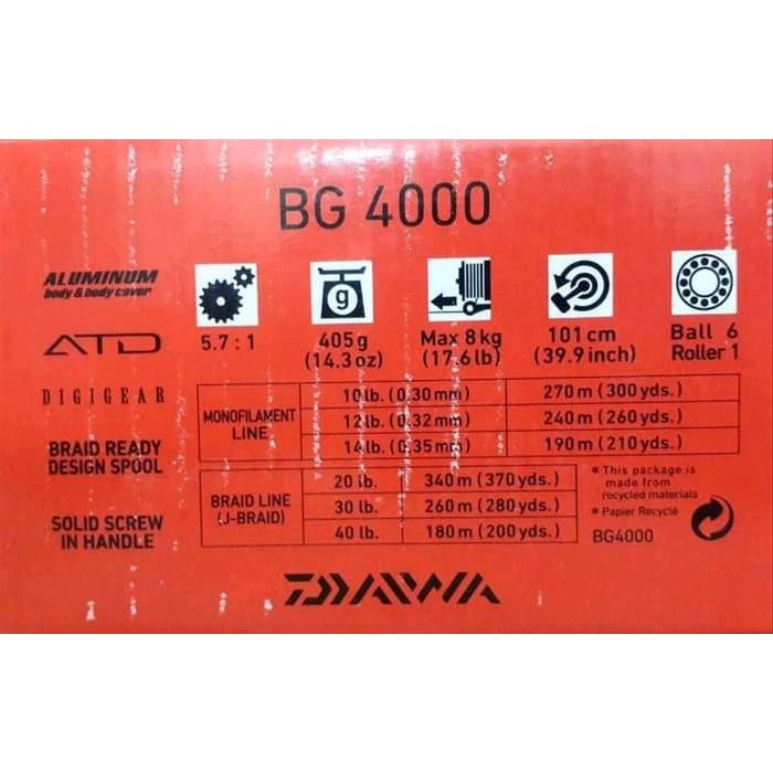 Reel Daiwa BG 4000
