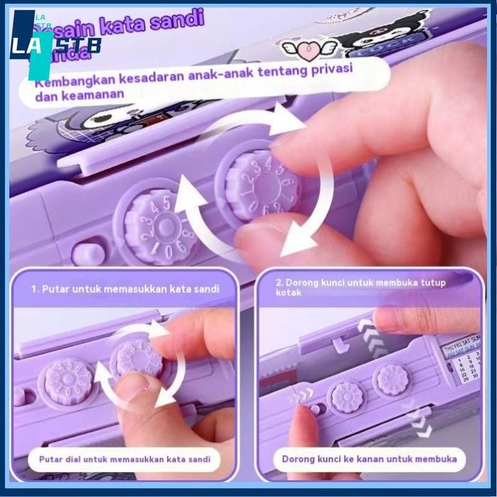 

COD KOTAK PENSIL + PENA MAGIC / KOTAK ALAT TULIS MULTIFUNGSI KUNCI KODE DUA SISI SANRIO TINGKATKAN