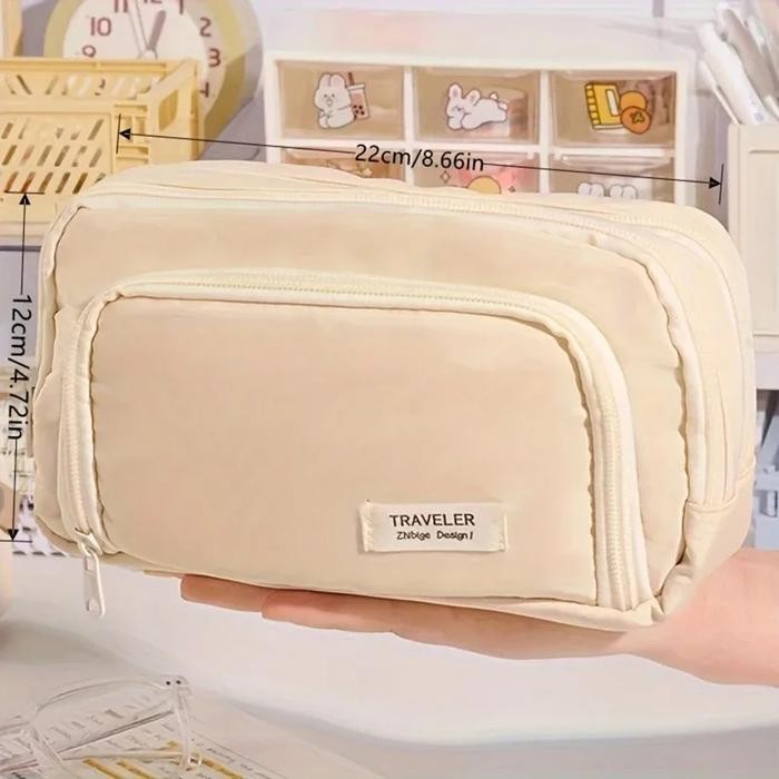 

TEMPAT PENSIL KOREA SEKAT MULTI LAYER PENCIL CASE COMPACT POUCH STATIONARY - ZHIBIGE - MG-1354 -