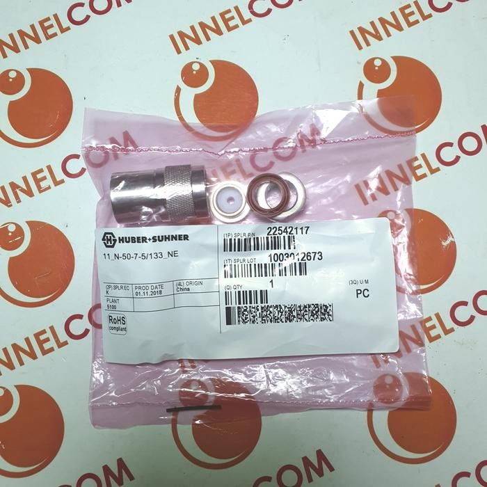 HARGA DISKON HUBER SUHNER N MALE RG8 RG214 RG213 LMR400 Clamp Type ORIGINAL