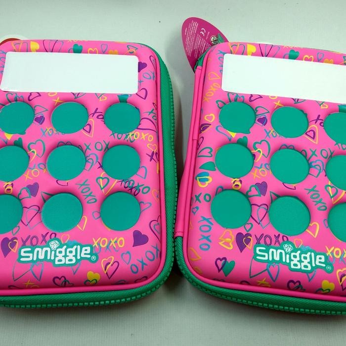 

Sale Smiggle Mid Blue Hardtop Xo Pencil Case