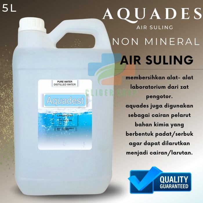 AQUADEST 5 LITER / AIR SULING 5 LITER / AQUADEST MURNI