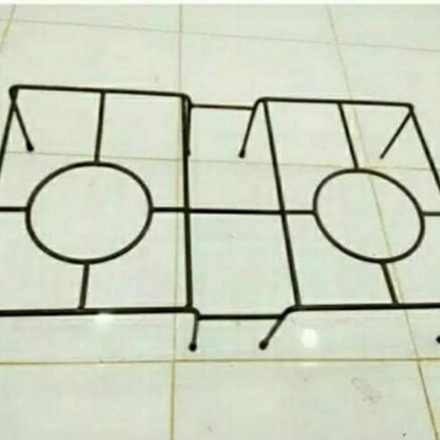 Tangkringan/rangka kompor gas double dari besi behel