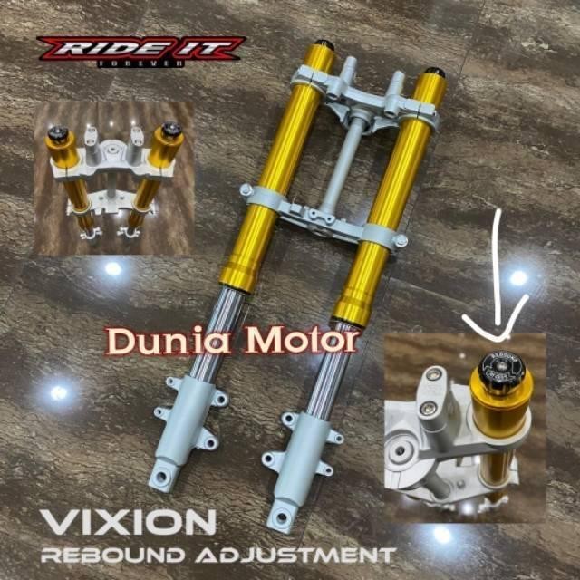 Usd Upside down Vixion merk RIDE IT bisa diaplikasikan ke motor byson xabre scorpio cb 150 tiger dll