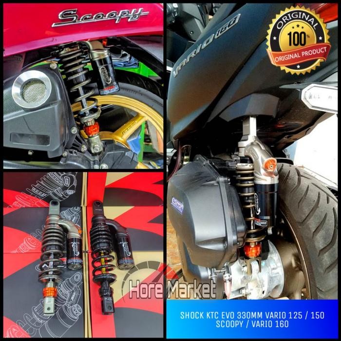 SHOCKBREAKER KTC EVO 330MM ORI VARIO 125 150 SCOOPY NEW TABUNG ATAS