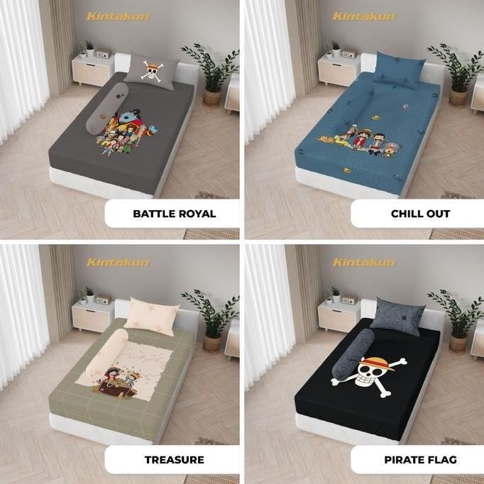 KINTAKUN Sprei Dluxe kintakun x One Piece X Tahilalats Edition Single Size Uk. 120x200 cm Tinggi 25