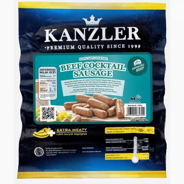 

Pilihan- Kanzler Beef Cocktail Sausage/ Sosis Sapi Cocktail 500 Gram