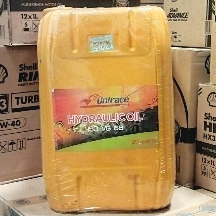 Pilihan- Oli Hidrolik / Hydraulic Unirace Hydraulic Iso Vg 68 19 Liter