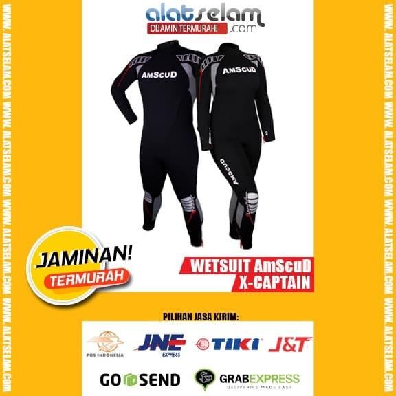 Wetsuit Amscud-X-Captain Unisex 3.5Mm -Pakaian Selam/Baju Selam Diving