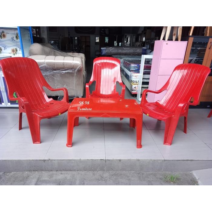 Kursi Malas Santai sandaran Tinggi - Meja Makan Pelastik - Medan