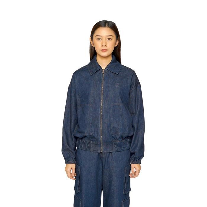 TERMURAH EIGER WOMEN BREE DENIM BOMBER JACKET READY STOCK