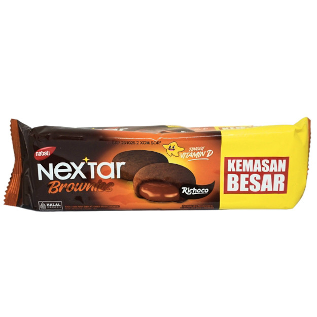 

S32116 NEXTAR BROWNIES COOKIES 90GR MAJU BERSAMA (20250910)