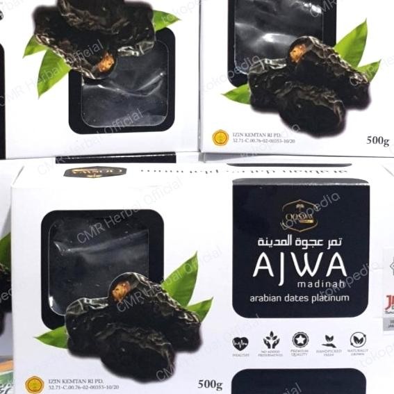 Pilihan- Buah Kurma Ajwa Al Madinah 500 Gram Qoswa