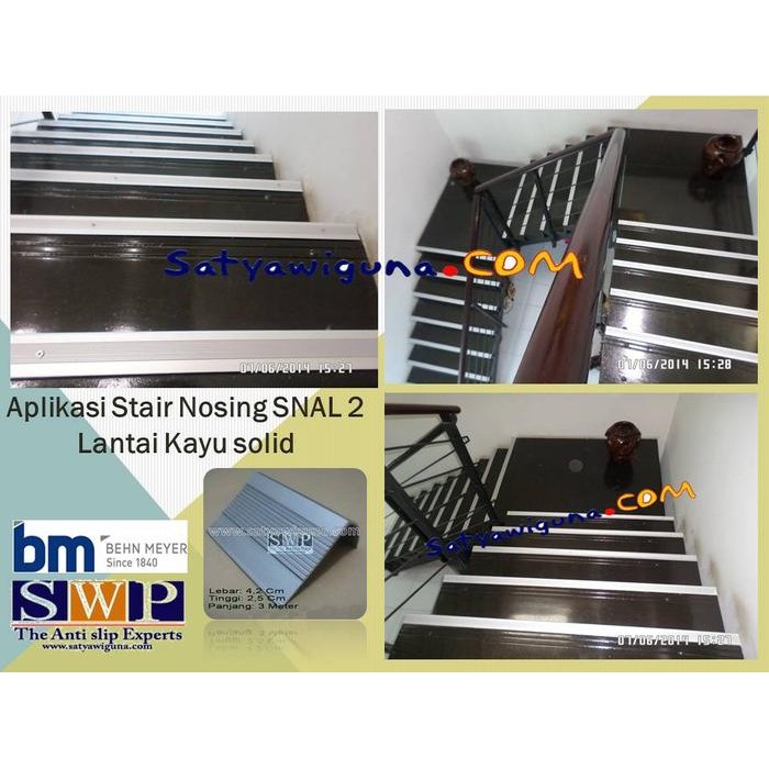 Stair Nosing Alumunium / Step Nosing Alumunium / Antislip / Snal 2 Pasti Diskon