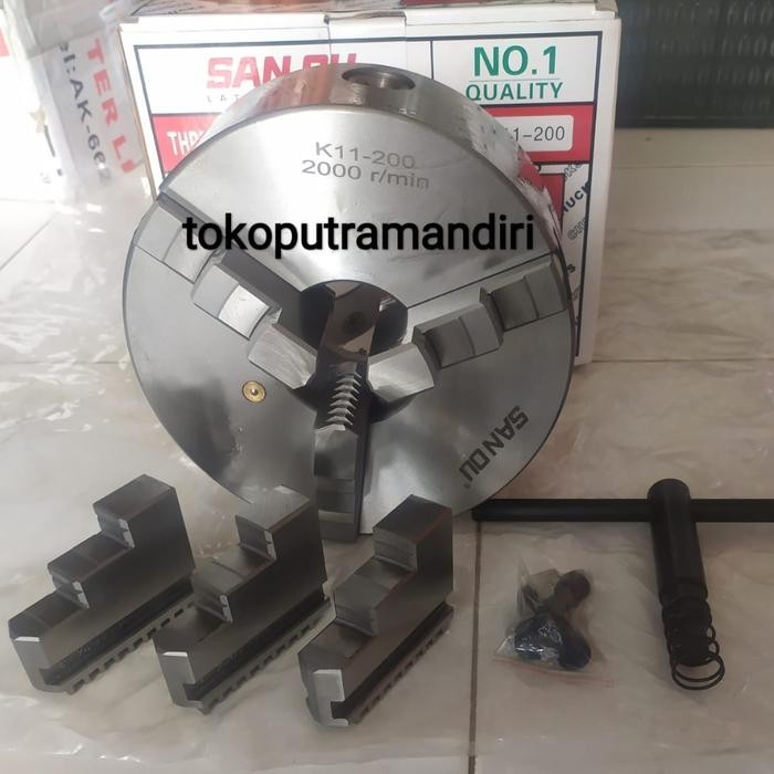 Terlaris Claw Bubut 8" 3 Jaw / Chuck Bubut 8 Inch