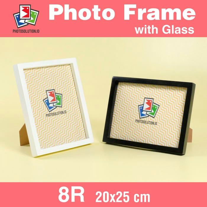 Pilihan- Bingkai Foto 8R Kayu Minimalis Pakai Kaca - Photo Frame T02