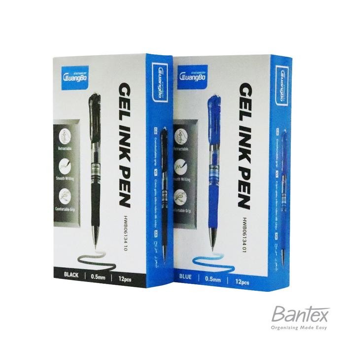

Pilihan- Guangbo Gel Ink Pen Pulpen Cair Pena Gel Hitam/Biru 0.5Mm (1 Pack)