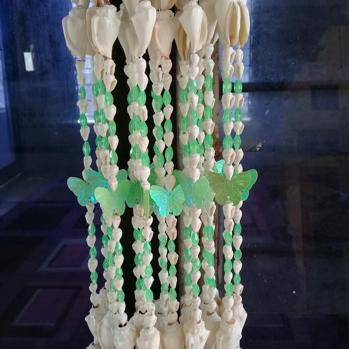 RJ Gorden tirai kerang hitam putih kombinasi cantik 20 helai selalu ready stock