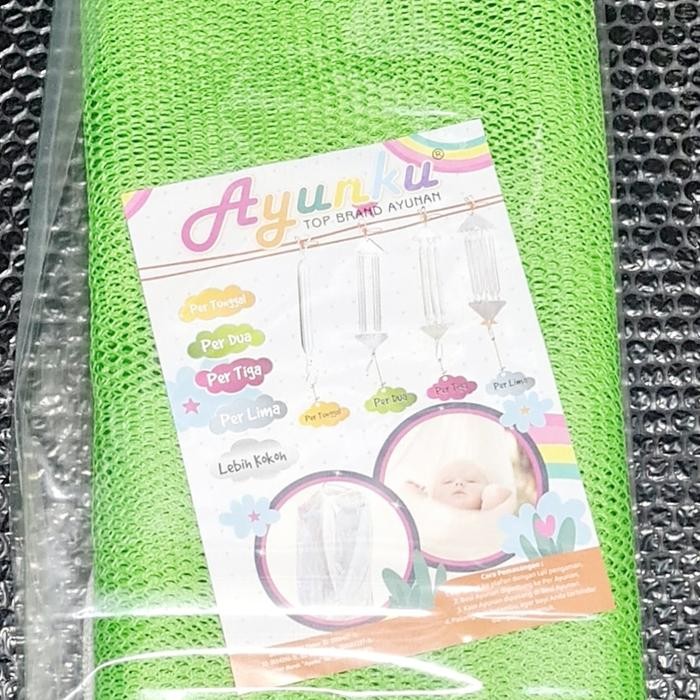 Pilihan- 1 Pcs Kain Ayun Jaring + Kelambu Ayunan Baby Ayunku Murah Tanpa Per.!
