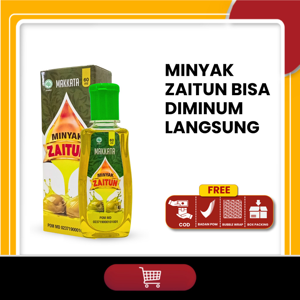 Minyak Zaitun Makkata 60ml Makkata Olive Oil Extra Virgin Minyak Zaitun Asli Bisa Untuk Diminum