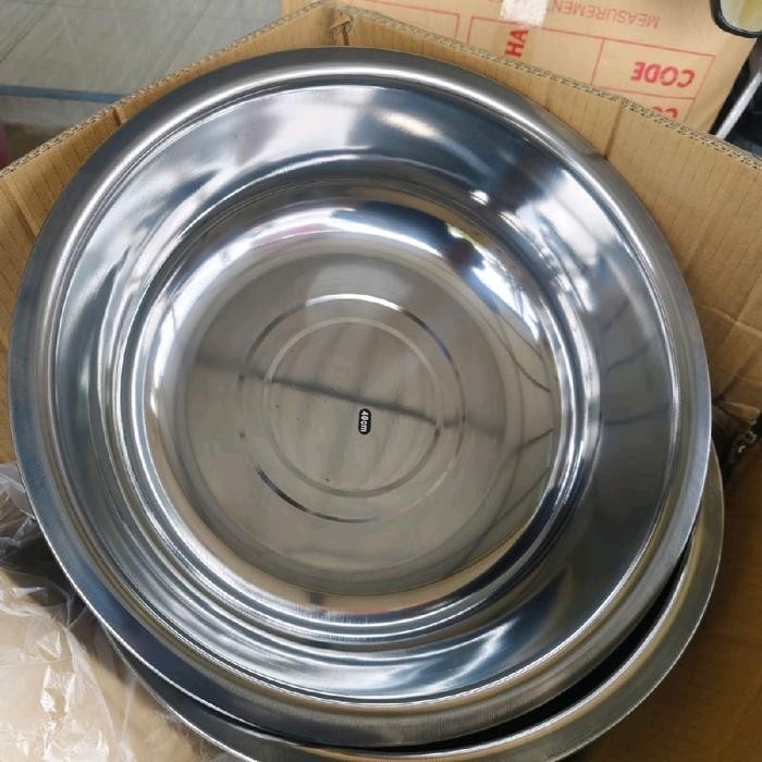 Pilihan- Baskom Besar Stainless Ukuran 40 Cm Wadah Serbaguna