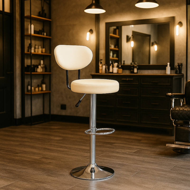 Kursi Bar Bulat Kursi Cafe Bar Stool Hidrolik Kursi Bar Putar Sandaran Tinggi Dudukan Empuk