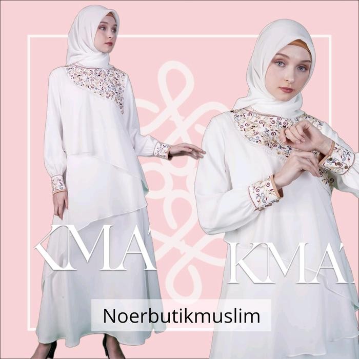 Hikmat Original Fashion A5433 - Abaya Hikmat - noerbutikmuslim - Gamis lebaran - Gamis Mewah - Gamis
