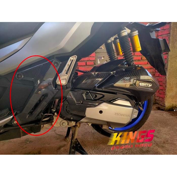 Cover Tutup Footstep Belakang Carbon Honda Adv150 Adv 150