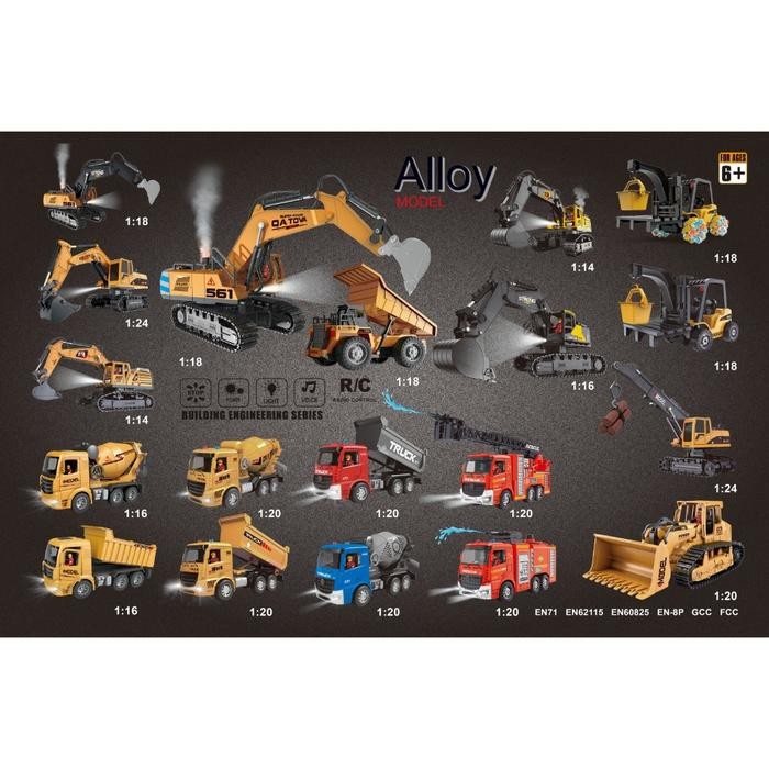 MJ HENGJIAN RC KONSTRUKSI DUMP TRUCK DOSER EXCAVATOR FORKLIFT CRANE