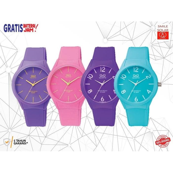 Original Jam Tangan Remaja Q&Q Qnq Qq Vr28 Vr28J Waterresist