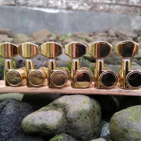 Dryer Gitar Screwless 6 In Line Gold Original Ibanez Tuner