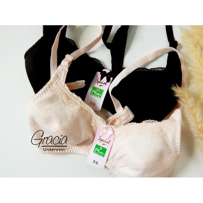 PROMO BRA / BH REMAJA PLUM 220 size 32 - 38 Katun Renda