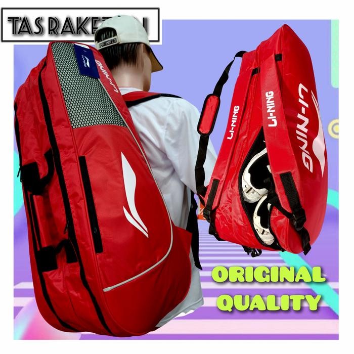 fb17- Tas Raket Ransel Lining 2R Plus Bulutangkis