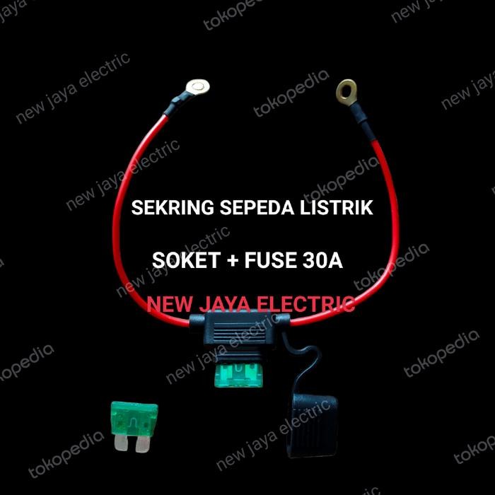 Sekring sepeda listrik- Holder + Fuse - tempat sekring sepeda listrik