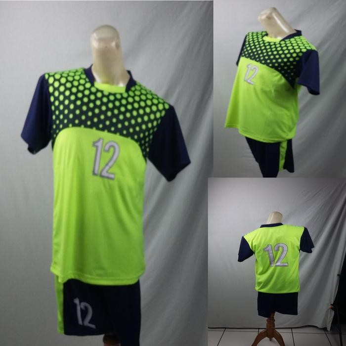 SALE Setelan Baju/Kaos Sepak Bola/Futsal Team/Tim Anak Merah Hijau Muda