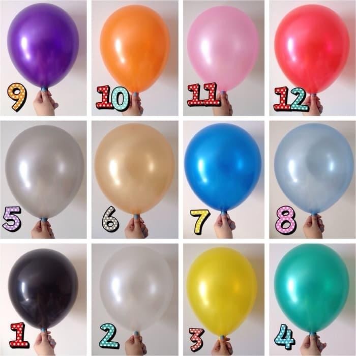 mhho- Grosir Balon Metalik Isi 100 Pcs / Balon Metalik / Balon Latex