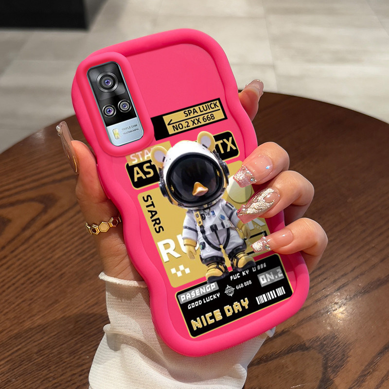 Casing Untuk VIVO Y51 2020 Y31 2021 Y51A 2021 Y53s Y33 Case Casing Mesin bebek kecil pola HP Cesing 