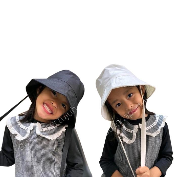 TERLARIS Treegoud - Bucket Wide Tali Anak Rimba Perempuan Dan Laki-Laki Topi Pantai - Fashion Hat