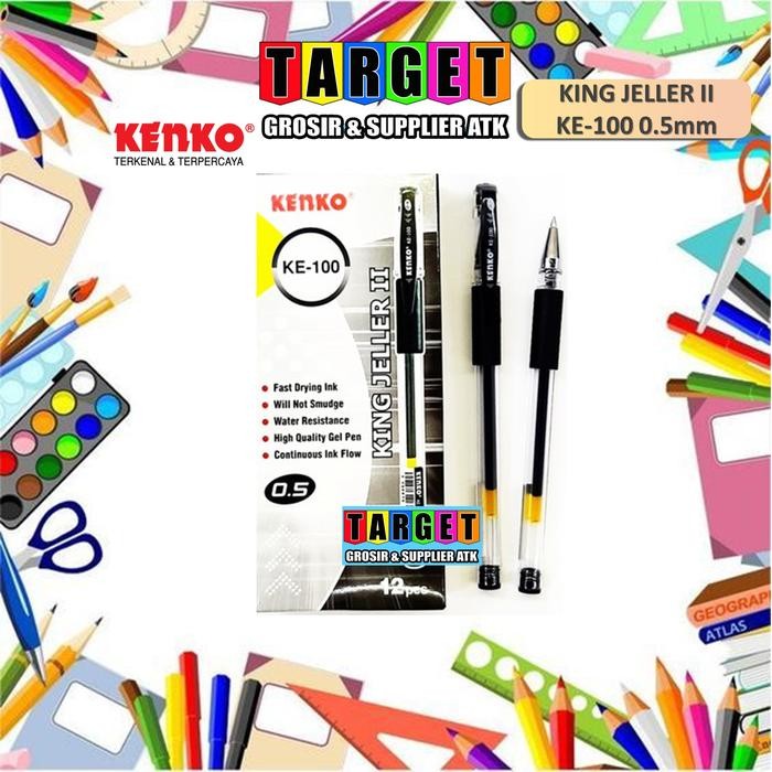omar- Ballpoint Kenko / Pulpen Kenko / Pulpen Gel (12Pcs)