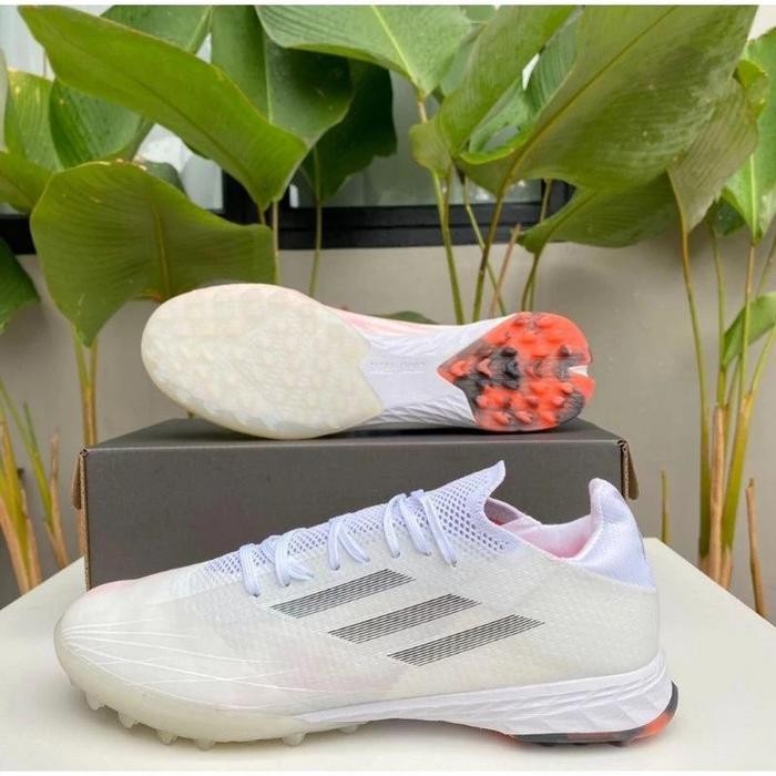 Sepatu Futsal Adidas X Speedflow .1 White Red TF ( TURF )