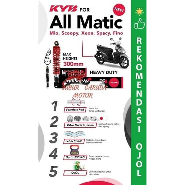 Shockbreaker Kayaba Heavy Duty Oz Semua Motor Matik