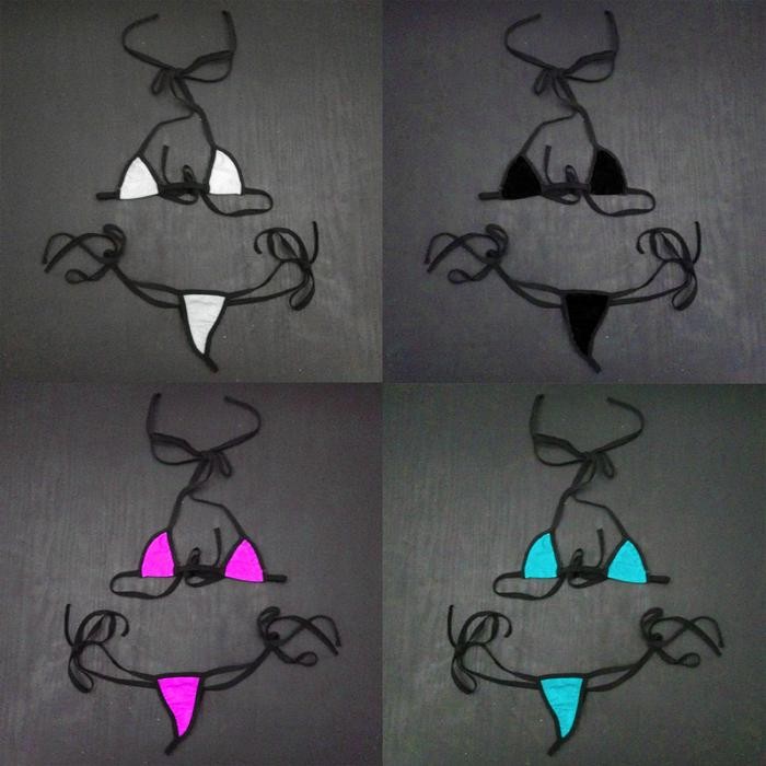 Promo Micro Bikini Set Lingerie Thong Gstring Bra Bikini Pantai Bikini Kecil Terlaris