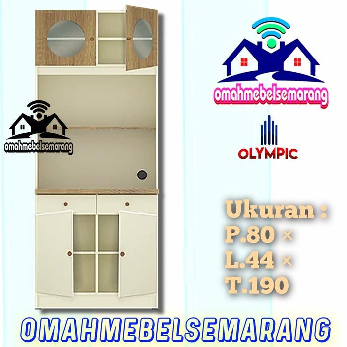 Lemari Dapur 2 Pintu OLYMPIC KSC NAVIO 2D Kitchen Set Almari Rak Sayur